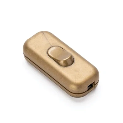 Abbildung von ORION LIGHTSTYLE Zwischenschalter Schnurschalter Kabel Schalter Wippschalter (gold)