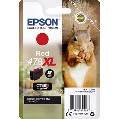 Abbildung von Epson Original 478XL Tinte Eichhörnchen, XP 15000, rot