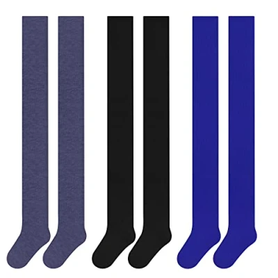 Abbildung von L&amp;K II 3er Pack Kinder Mädchen Jungen Strumpfhose Strickstrumpfhose mehrfarbig 2710C 134 140