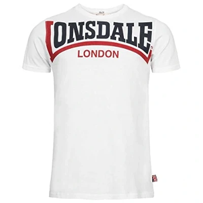 Abbildung von Lonsdale Schmale Tshirt print, Herren, Größe: Large, White