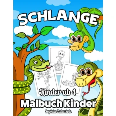 Abbildung von Schlange Malbuch ab 4: Kinder Mädchen Geschenke Mitbringsel Kindergeburtstag