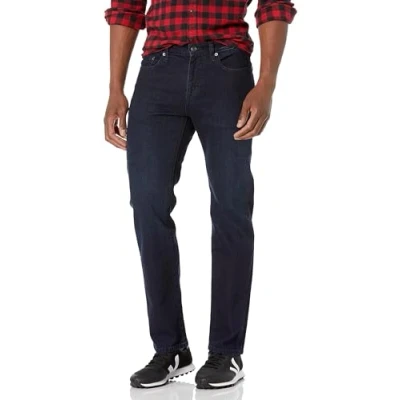 Abbildung von Amazon Essentials Herren Stretchjeans, Gerade Geschnitten, Blau Überfärben, 36W / 32L