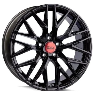 Abbildung von MAM 5 loch 19Zoll 112mm Alufelge RS4 Schwarz glänzend MAMRS48519511230BP Felge
