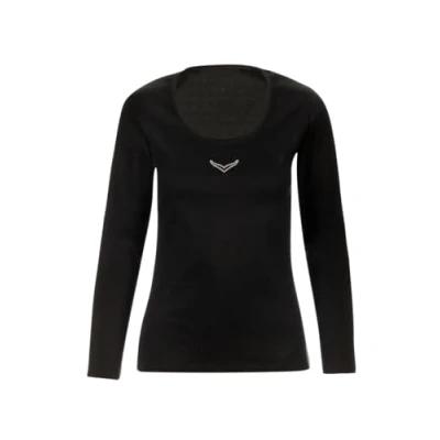 Abbildung von Trigema Longsleeve »TRIGEMA Langarmshirt mit Kristallsteinen«