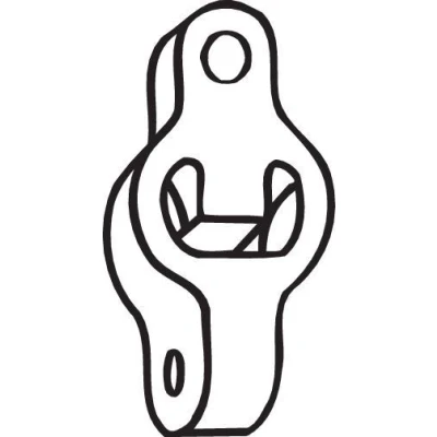 Abbildung von BOSAL 255 115 Gummistreifen, Abgasanlage CITROËN: C1 I, TOYOTA: Aygo