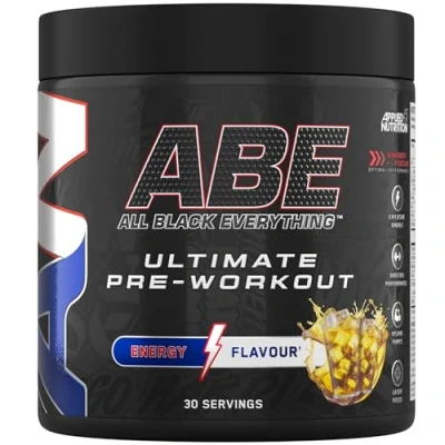Abbildung von Applied Nutrition ABE Pre Workout Pulver Booster für Energie &amp; Leistung mit Citrullin, Kreatin Monohydrat, Beta Alanin (375 g 30 Portionen)(Energy Flavour)