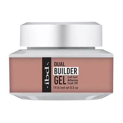 Abbildung von IBD Dual Builder Gel Warm Nude Soft und Haftgel für dauerhafte Nagelverlängerung Schonend ablösbar UV/LED härtend 14 g