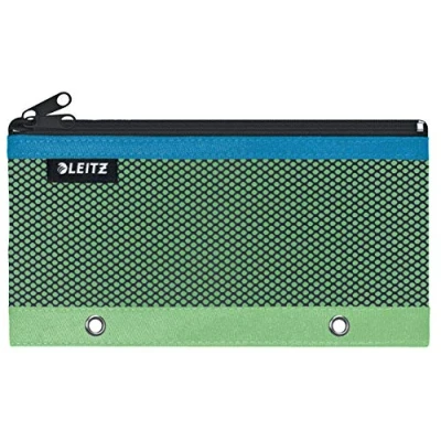 Abbildung von Leitz Urban Chic Federmäppchen mit 2 Fächern, Integrierte Ösen, Grün, 60130050, 205 x 115 mm