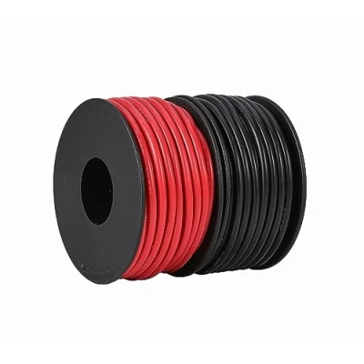 Abbildung von TUOFENG 16 AWG Silikondraht flexibel Verzinnter Kupferdraht Hohe Temperaturbeständigkeit 2 separate Drähte 10 m schwarz und rot Draht