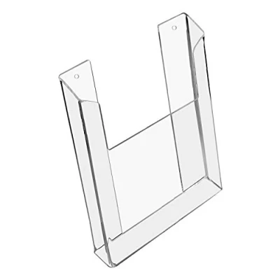 Abbildung von HMF 46843 Wand Prospekthalter aus Acryl DIN A4 Hochformat 22 x 30,5 3,5 cm Transparent