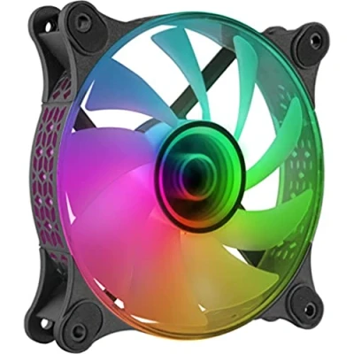 Abbildung von MARSGAMING Mars Gaming MF 3D Schwarz, ARGB 360 12cm Lüfter, Infinity Mirror, Anti Vibrationssystem, Ultra Leise, Voll Kompatibel