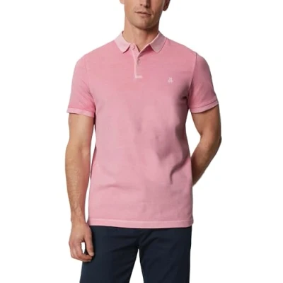 Abbildung von Marc O&#039;Polo Kurzarmshaped Poloshirt, Herren, Größe: Medium, Pink sugar