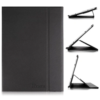 Abbildung von Fintie Hülle für Samsung Galaxy Tab S2 9,7 Zoll Tablet PC Ultra schmaler Flip Folio Book Cover Schutzhülle mit Auto Schlaf/Wach Funktion, Schwarz