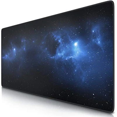 Abbildung von TITANWOLF XXL Mauspad Gaming 900x400 mm Mousepad groß mit Motiv Tischunterlage Large Size verbessert Präzision und Geschwindigkeit auch für Roccat Razer Logitech Maus Tastatur Space