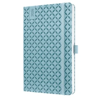 Abbildung von SIGEL J6113 Wochenkalender 2026 A5 hellblau, Hardcover, Gummiband, Stiftschlaufe, Einstecktasche, 174 Seiten, vegan, Buchkalender, Terminplaner Kalenderbuch Jolie