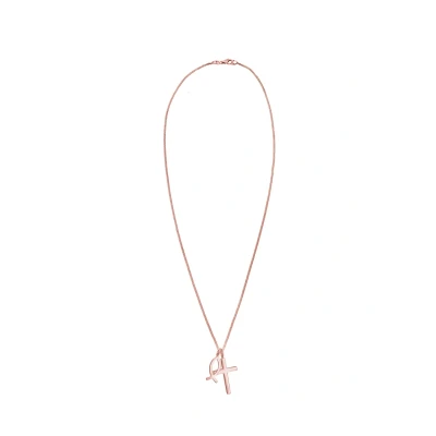Abbildung von Elli Cross FISH Symbol Halskette Rose goldcoloured, Damen, Größe: 45, gold coloured