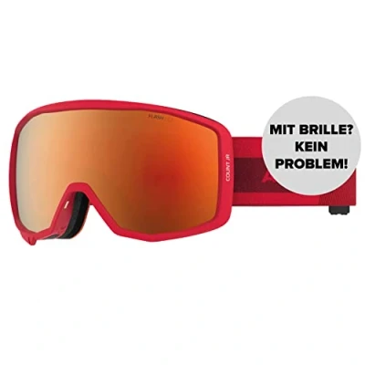 Abbildung von ATOMIC COUNT JR SPHERICAL Skibrille für Kinder Rot Komfortabler Live Fit Rahmen Klare Sicht &amp; besserer Blendschutz Over The Glasses kompatibel Brillenträger