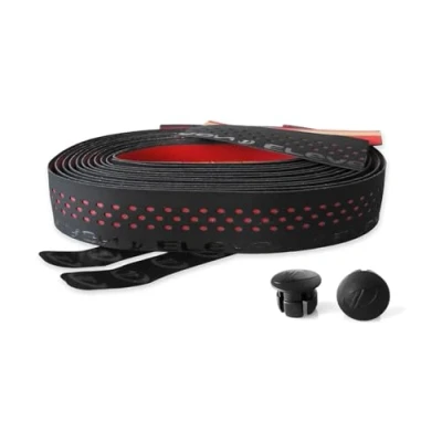 Abbildung von Bike Ribbon Drops Double Layer Bar Tape, Schwarz (Black/Red), One Size