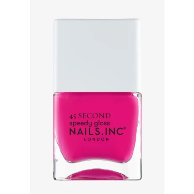 Abbildung von Nails Inc POPPING TO PRIMROSE HILL Quick Drying Nagellack Dunkles Pink Schnelltrocknend in 45 Sekunden Nagelstärkend mit Hexanal, Kalzium, Magnesium Cruelty Free Perfekte Maniküre
