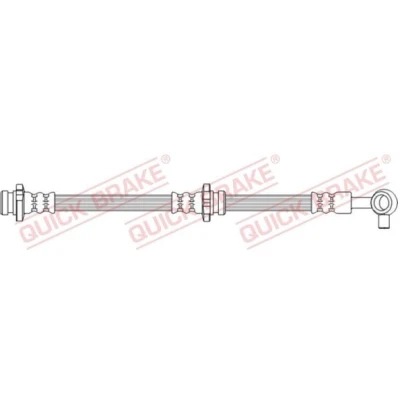 Abbildung von QUICK BRAKE 50.745 Bremsschläuche 626mm mit Innengewinde