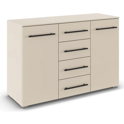 Abbildung von rauch Kombikommode »Sideboard Schubladenkommode AVOLA mit Dekorfront«, (Breite 120 cm inkl. Soft Close Funktion), vier große Schubladen und 2 Türen, 4 Einlegeböden MADE IN GERMANY