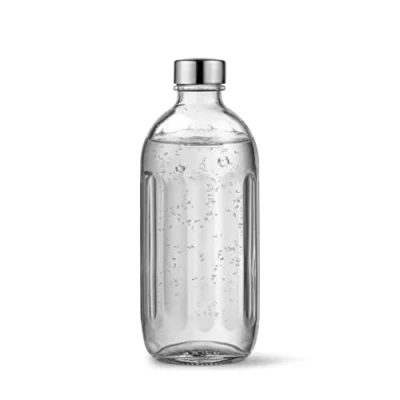Abbildung von Aarke Glasflasche [nur kompatibel mit Carbonator PRO] für Wassersprudler Pro, Spülmaschinenfeste, Details in Edelstahl