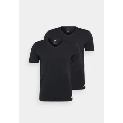 Abbildung von adidas Sportswear V NECK 2 PACK Unterhemd/shirt, Herren, Größe: Small, Black