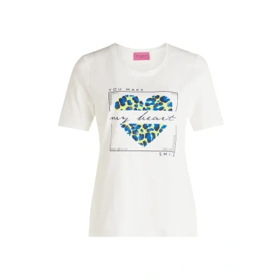 Abbildung von Betty Barclay Tshirt print, Damen, Größe: 36, Patch cream dark blue