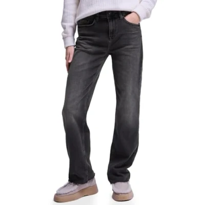 Abbildung von Street One Studio Jeans Straight Leg, Damen, Größe: 32x30, Schwarz