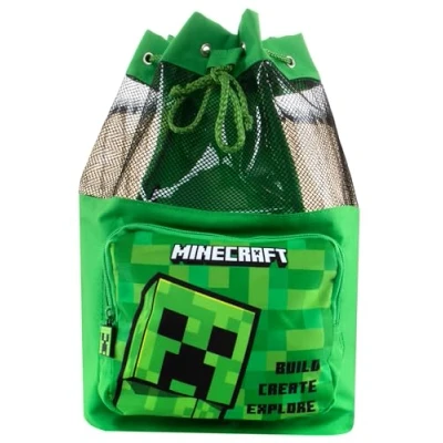 Abbildung von Minecraft Schwimmtasche Kinderrucksäcke Für Kinder Grün