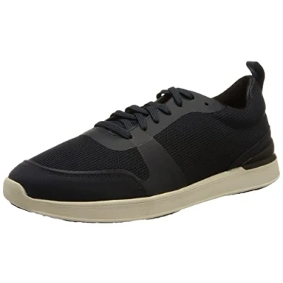 Abbildung von Clarks Herren Lt Lace Sneaker, Navy Knit, 42 EU