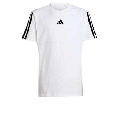 Abbildung von adidas Unisex Kinder Essentials 3 Stripes T Shirt, White/Black, 15 16 Years