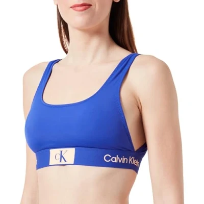 Abbildung von Calvin Klein Swimwear Bralette Bikinitop, Damen, Größe: Medium, Midnight lagoon