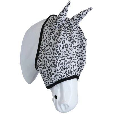 Abbildung von Premiere Fliegenmaske Tierdruck Full Leopard Weiß
