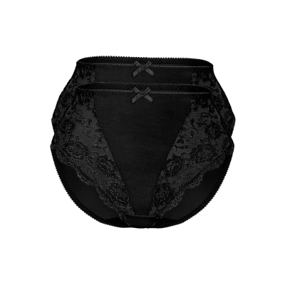 Abbildung von Sassa Classic 2ER PACK Slip, Damen, Größe: 38, Schwarz