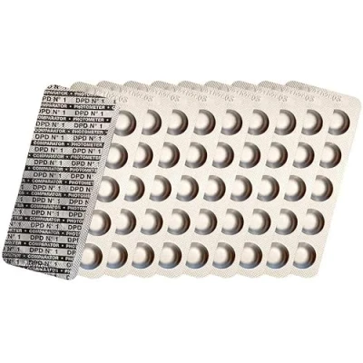 Abbildung von harren24 Photometer Testtabletten Refill Pack, Pooltabletten für Poollab geeignet, Wasseranalyse, Wassertester (100 Tablets)
