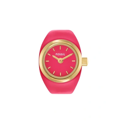 Abbildung von Fossil Uhrenring »WATCH RING«, Quarzuhr, Damenuhr, analog, Flexband, Zugband