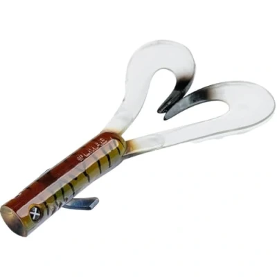 Abbildung von LMAB Drunk Dancer 15, 18 &amp; 23 cm Doppel Twister Angelköder Gummiköder für: Hecht Zander Hechtköder Zanderköder Kunstköder Twinler Pike (18 cm, Striped Phantom)