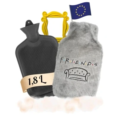 Abbildung von Warner Bros Friends Wärmflasche Mit Bezug Geschenk Für Frauen Männer Geschenke Lustig Wärmeflasche