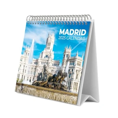 Abbildung von Grupo Erik Kalender 2025 Tischkalender Madrid Familienplaner zum Aufstellen 20 x 17 cm Jahreskalender