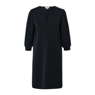 Abbildung von s.Oliver MIT Vausschnitt Freizeitkleid, Damen, Größe: 34, Schwarz