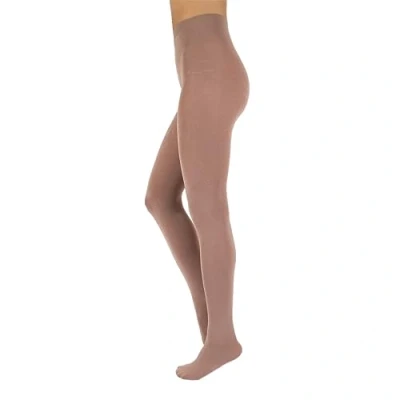 Abbildung von CALZITALY Warme Winter Strumpfhosen aus Wolle Kaschmir, 150 DEN S, M, L, XL, 2XL, 3XL, 4XL Made in Italy (4XL, Altrosa)