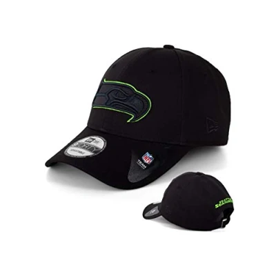 Abbildung von New Era Caps Baseball Cap Kappe Muetze Limiterte Designs MLB NBA NFL Yankees Lakers Bulls Raiders Chiefs Dodgers Seahawks Sox 49ers (Seattle Black/Green)