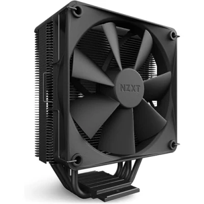 Abbildung von Nzxt T120 Air Cooler RC TN120 B1 CPU Luftkühler 120mm PWM Lüfter Direktkontakt Technologie 4 Kupfer Heatpipes Optional 2 möglich passend für Intel und AMD Sockel Schwarz