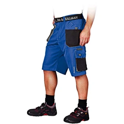 Abbildung von Leber &amp; Hollman Herren kurze Arbeitshose LH FMN TS, 65% Polyester 35% Baumwolle 270 g/m2, Bundhose mit Multifunktionstaschen+ Schlaufe und Schlüsselhaken