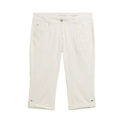 Abbildung von TOM Tailor Capri Shorts, Damen, Größe: 34, Delicate champagne stripe