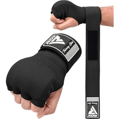 Abbildung von RDX Gel Innenhandschuhe Boxen MMA Muay Thai Training, Elastisch Boxbandagen 100cm Lang Handgelenkbandagen, Kampfsport Sparring Handbandagen Inner Boxing Gloves Punchingbälle Punchinghandschuhe