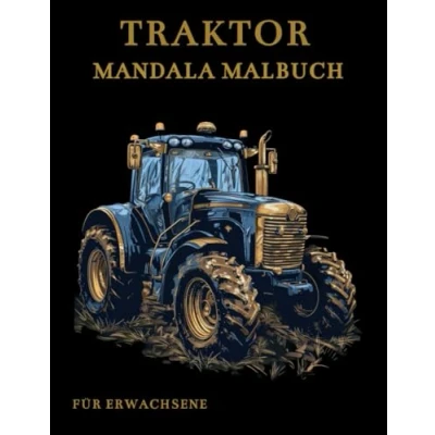 Abbildung von Traktor Malbuch Für Erwachsene: Traktoren auf dem Bauernhof Muster zum Ausmalen: Stressabbau und Entspannung Erwachsene Jugendliche