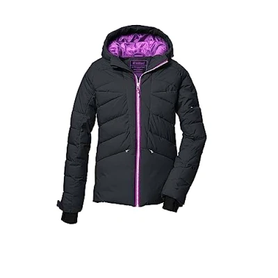 Abbildung von killtec Mädchen Steppjacke/Skijacke mit Kapuze und Schneefang KSW 116 GRLS SKI QLTD JCKT, schwarz blau, 152, 39652 000