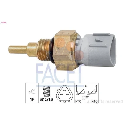 Abbildung von FACET 7.3368 Kühlmitteltemperatursensor Made in Italy OE Equivalent MAZDA: 323 F 6, SUZUKI: Jimny Off Road